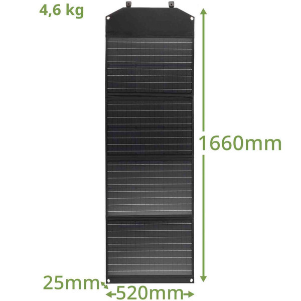 BRESSER-mobiles Solar-Ladegerät 120 Watt